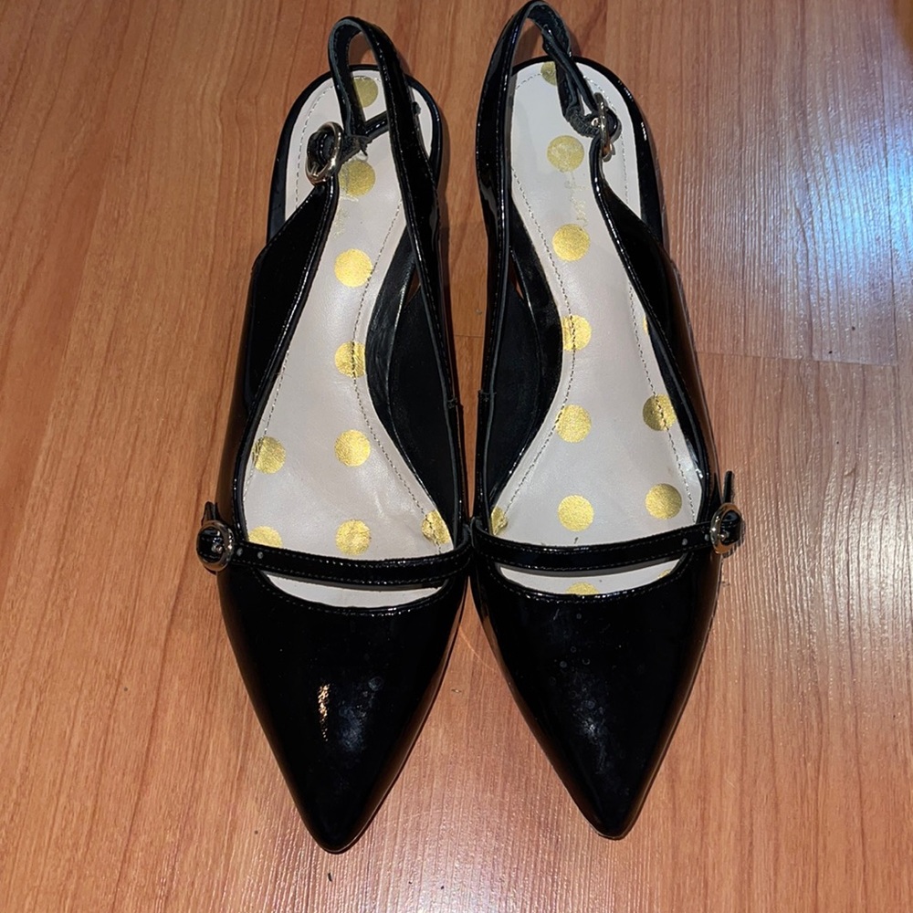 Boden black pointy heels